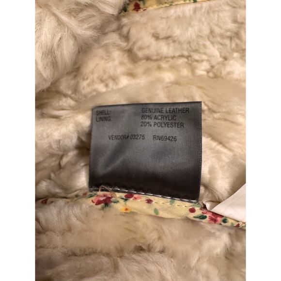 Vtg Wilsons Leather Suede Shearling Vest Size XL Tan Women's - Picture 5 of 5